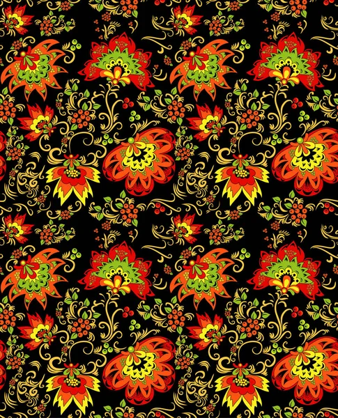 Khokhloma seamless modeli