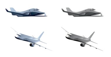 İki gerçekçi uçak