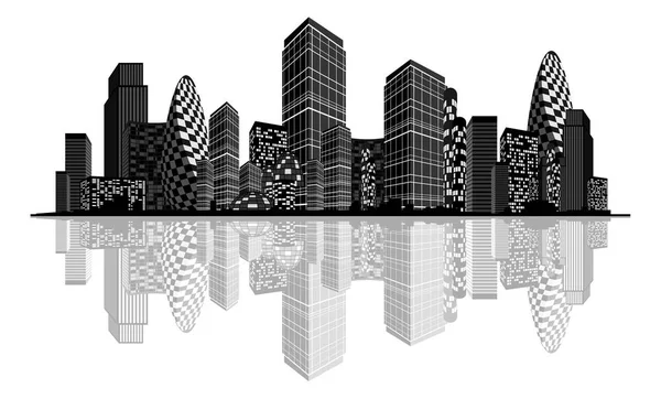 Abstract city silhouette — Stockvector