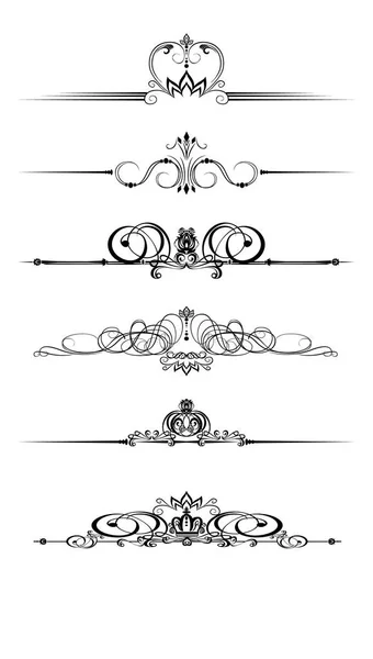 Krullen aan frame — Stockvector