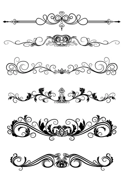 Curls to frame — Stock Vector