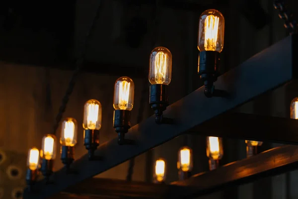 Elegantes lámparas vintage en el interior — Foto de Stock