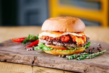 sığır eti lezzetli burger