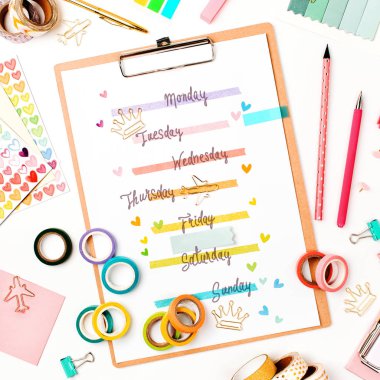 Pano mockup ve okul Kırtasiye