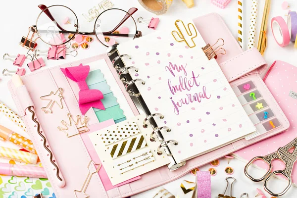 Planner and School stationery — Stock Photo, Image