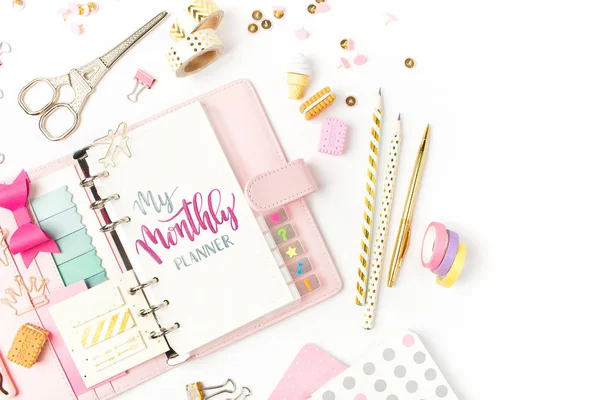 Aylık planlayıcısı ve okul Kırtasiye