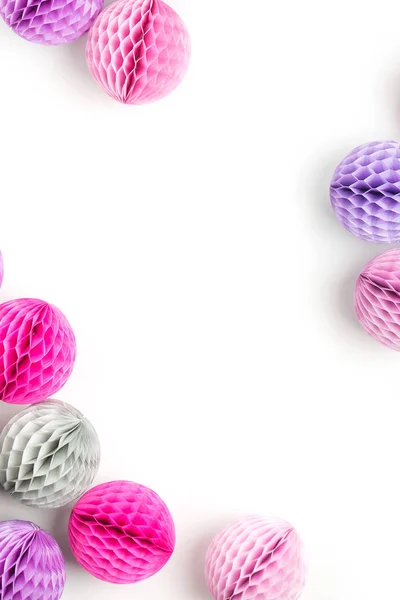Honeycomb balls decorations — Stock Photo, Image