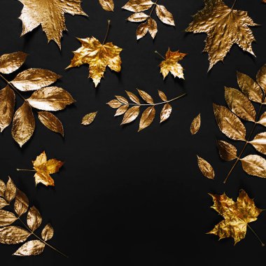 Authumn arka plan yaprakları ile