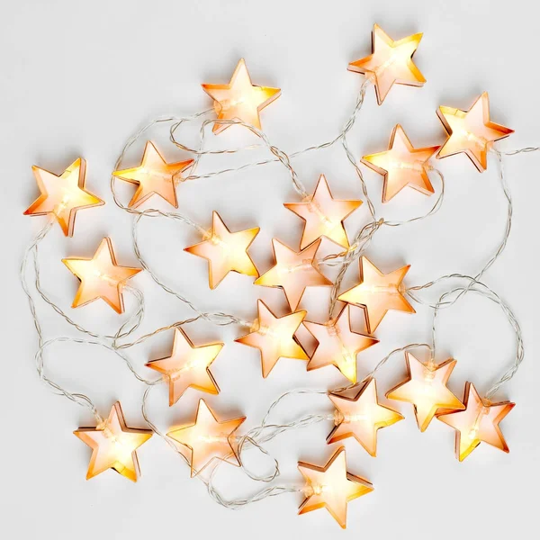 Estrela luzes decoração — Fotografia de Stock