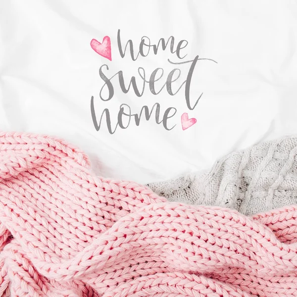 Pink cotton sheets — Stock Photo, Image