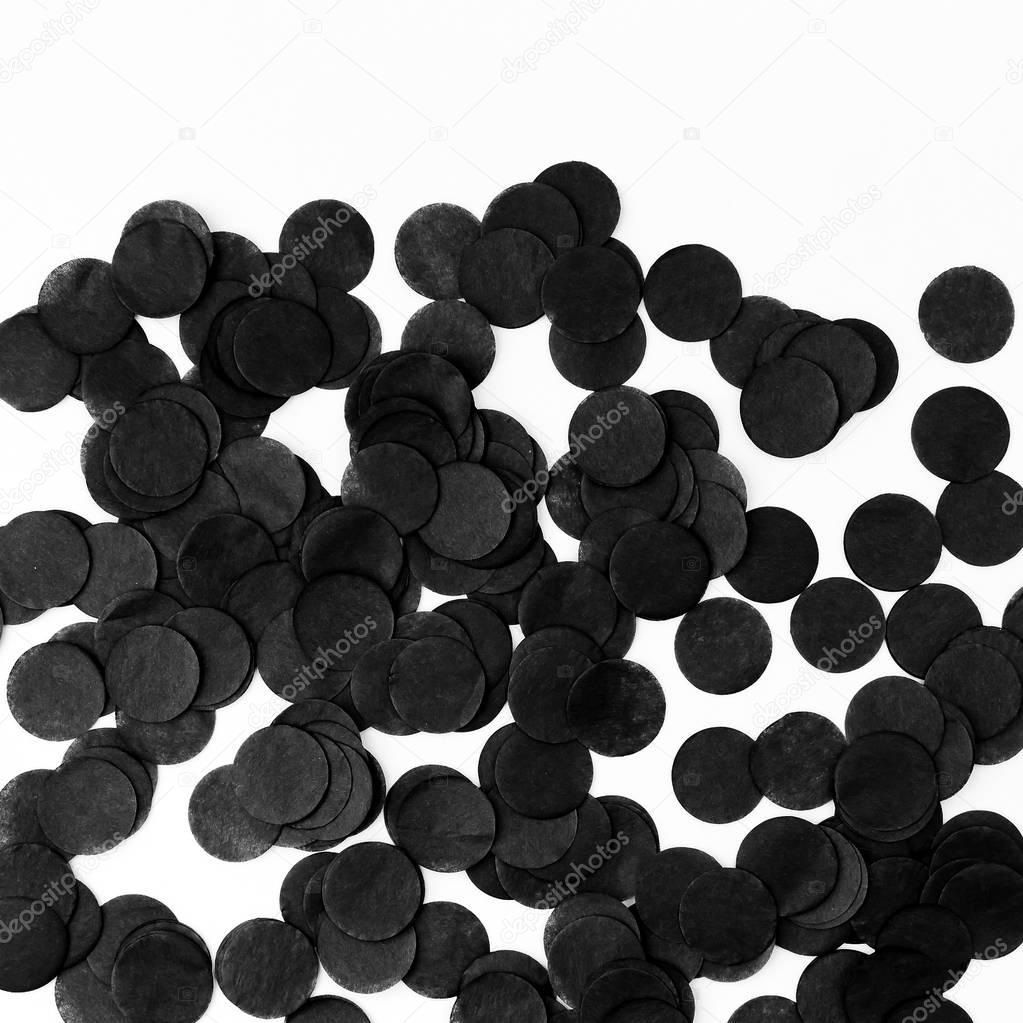 black round confetti