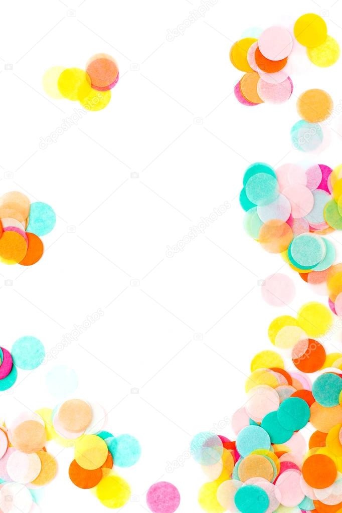 colorful round confetti