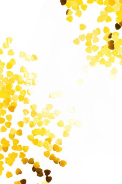 Çerçeve altın konfeti, tatil kavramı yaptı