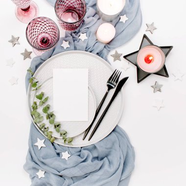 Masayı dekorasyon Üstten Görünüm 