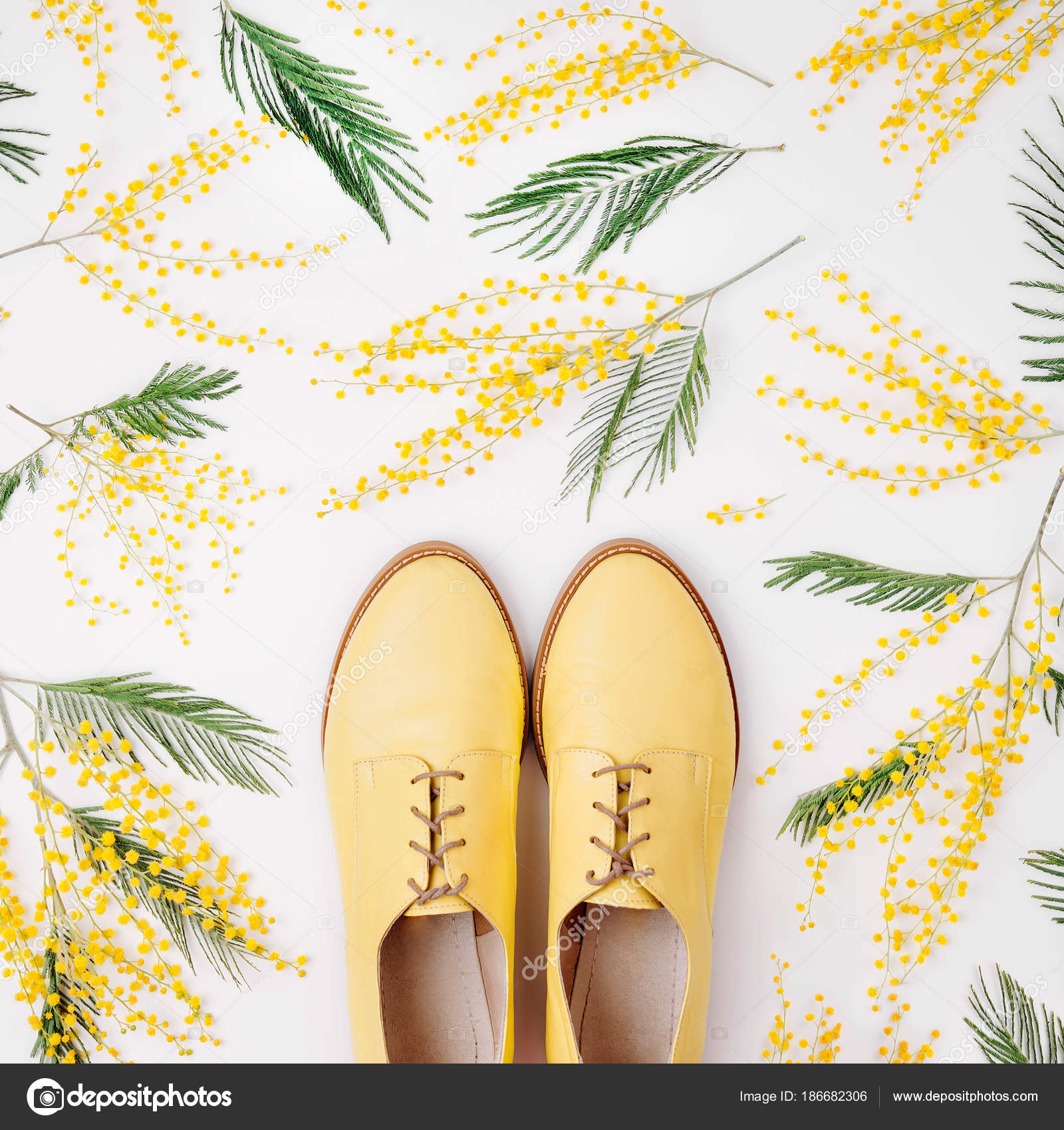 stylish yellow shoes