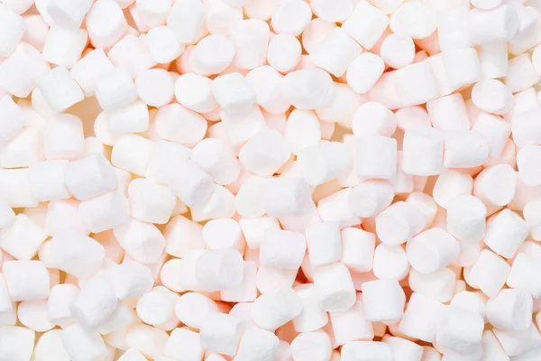 Closeup White Marshmallows Background — Stock Photo, Image