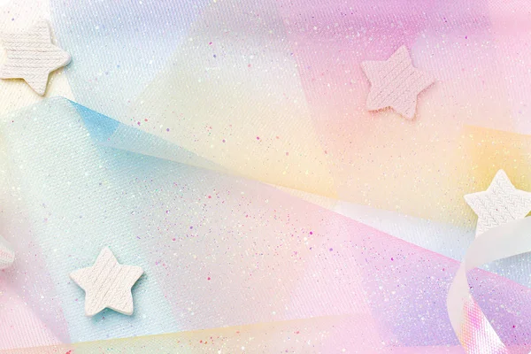 Festive Background Rainbow Pastel Colors Unicorn Party — Stock Photo, Image