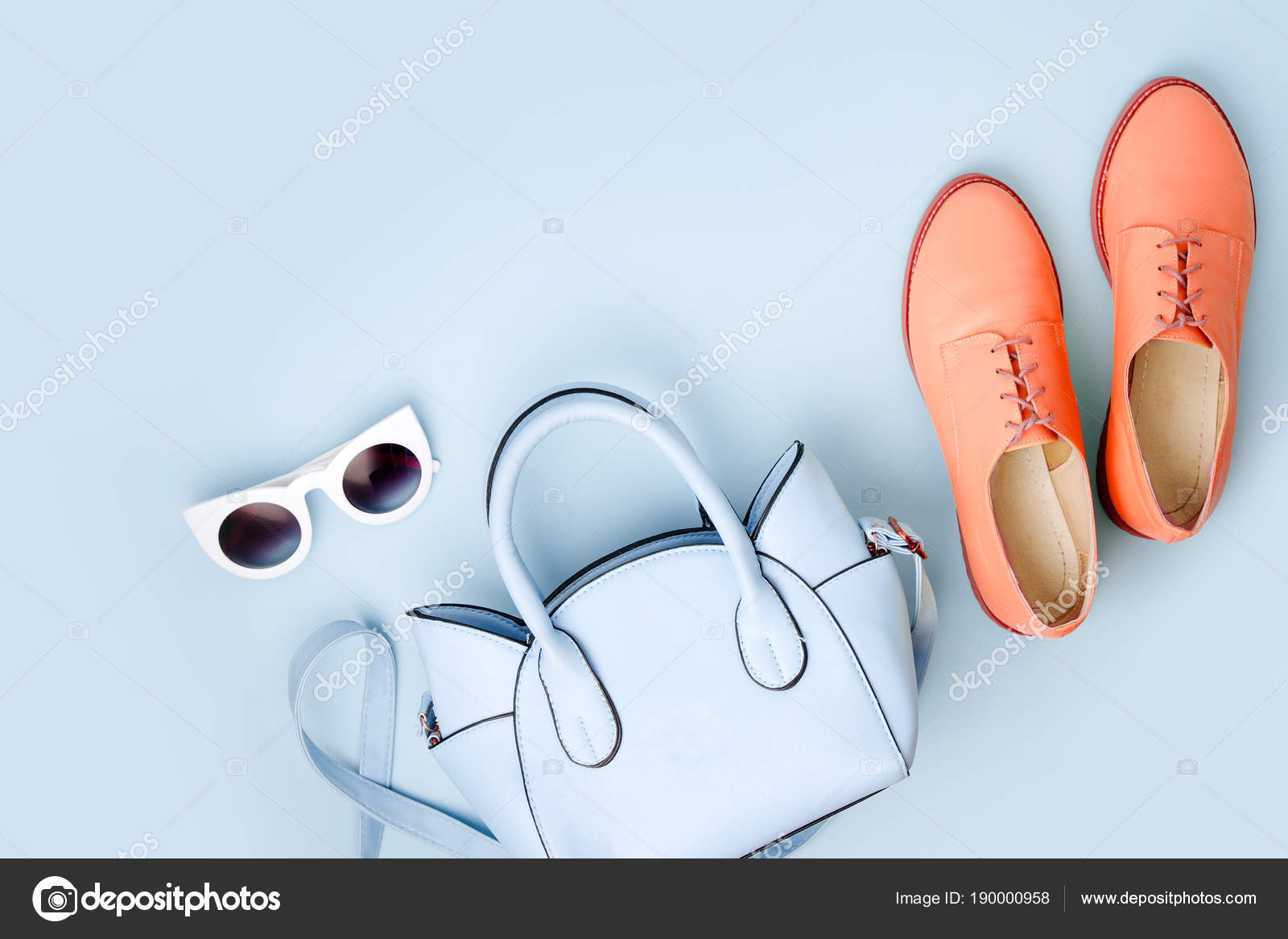 orange shoes and bag