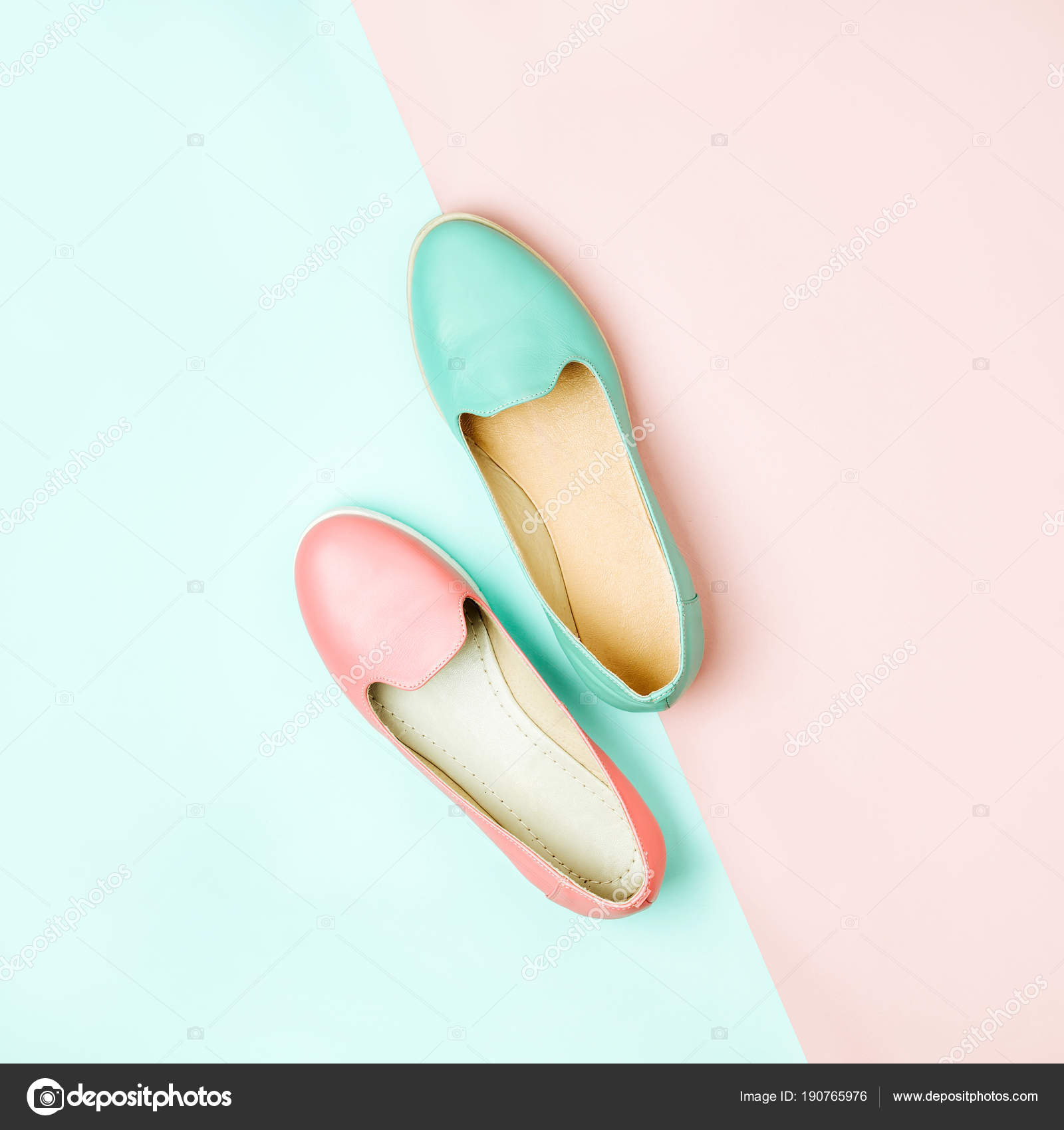 pink and mint shoe