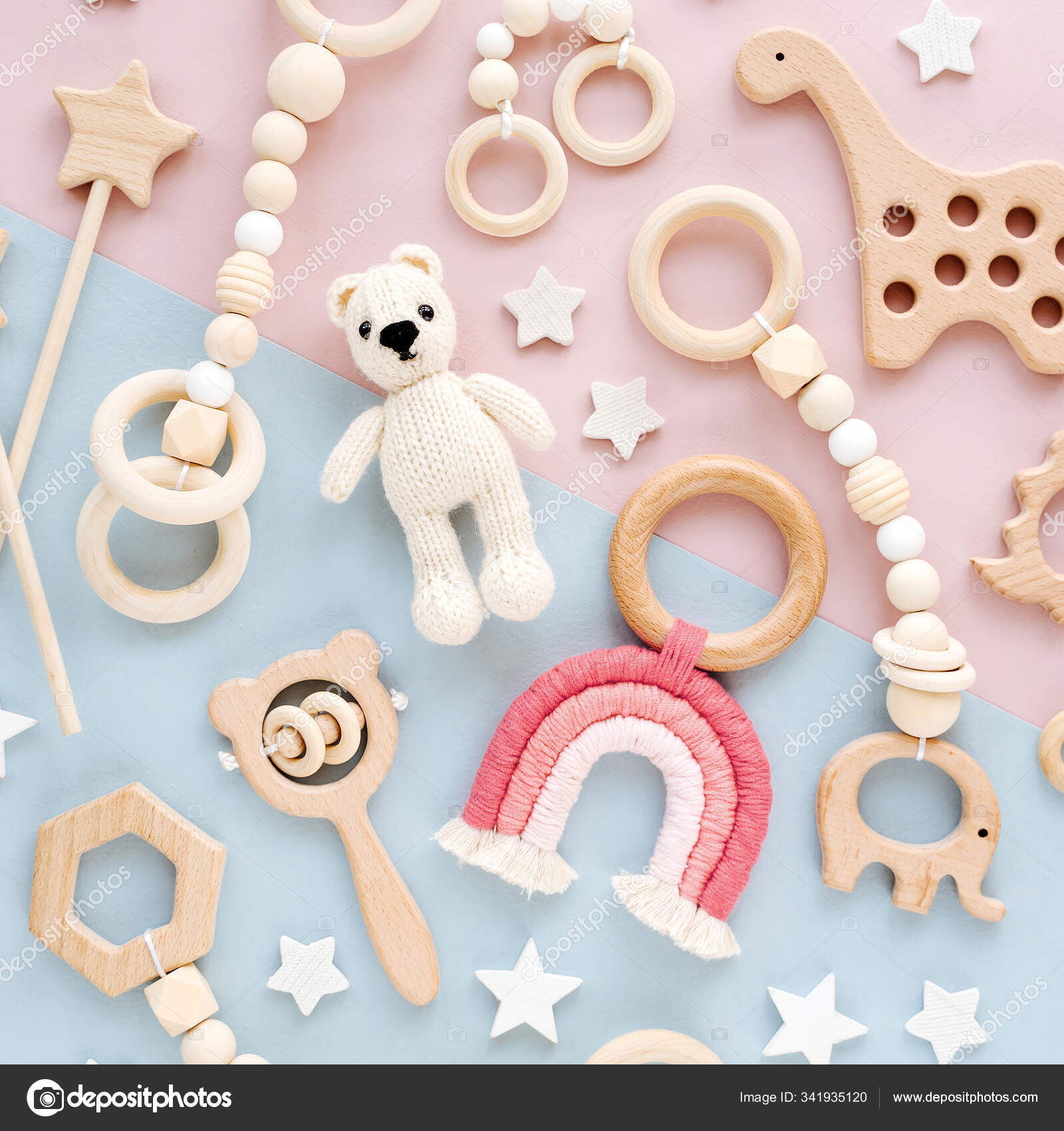 Cute wooden baby best sale toys