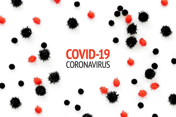 Concepto Coronavirus Modelo Cepa Virus Abstracto Covid Sobre Fondo Gris —  Fotos de Stock