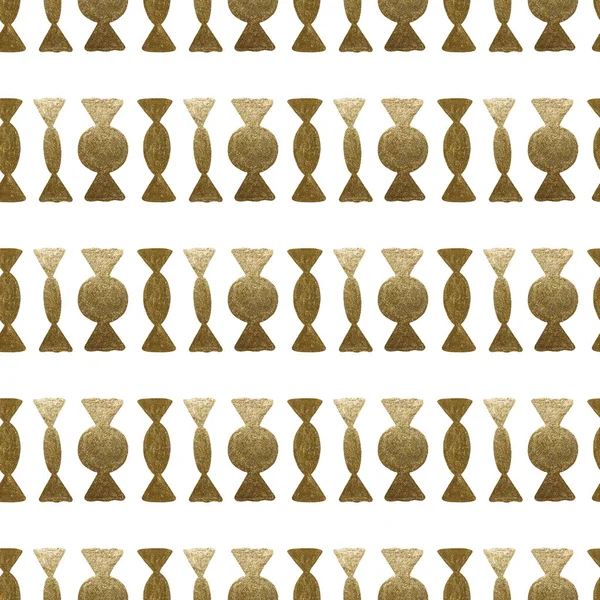 El altın şekerler desen boyalı. Soyut tatlılar sorunsuz arka plan.