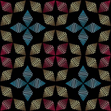 Soyut el çekilmiş süsleme desen. Vektör oyma sorunsuz arka plan.