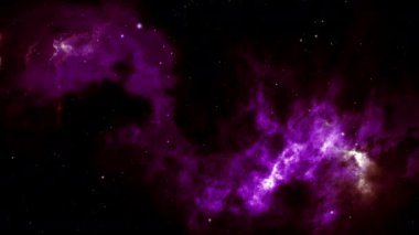 Evrenin uzay manzarası ve dev bir nebula