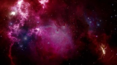 Evrenin uzay manzarası ve dev bir nebula