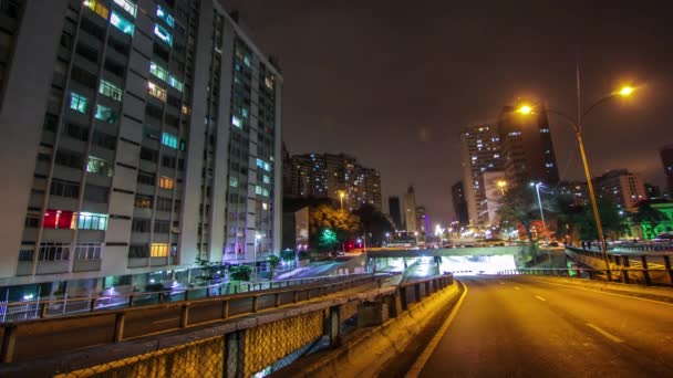 Sao Paulo Juillet 2015 Timelapse Grande Ville Brésil Une Métropole — Video