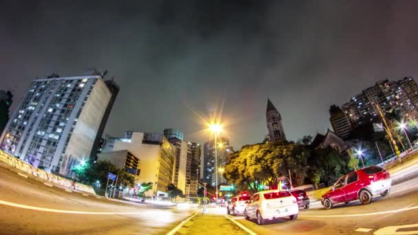 Sao Paulo Lipiec 2015 Timelapse Największego Brazylijskiego Miasta Metropolii Która — Wideo stockowe