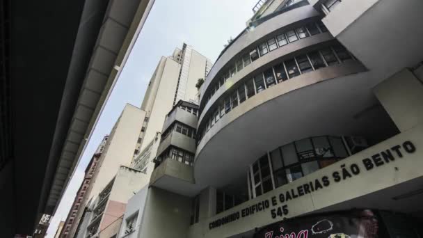 Sao Paulo Brazil Circa Luty 2018 Timelapse Starego Centrum Sao — Wideo stockowe