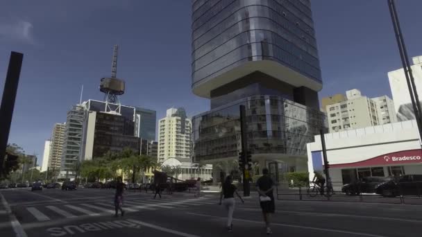 Sao Paulo Hazi Ran 2017 Nsanlar Güneşli Bir Günde Paulo — Stok video