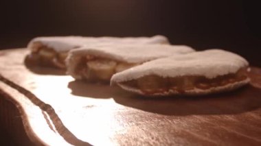 Muzlu ve sütlü Brezilya tapyokası.