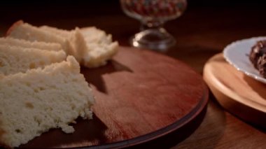 Geleneksel Brezilya parti şekeri, çikolatalı Brigadeiro