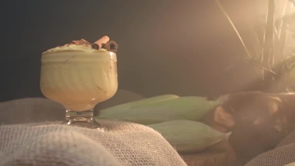 Παραδοσιακό Βραζιλιάνικο Γλυκό Που Λέγεται Κουράου Φτιαγμένα Καλαμπόκι — Αρχείο Βίντεο