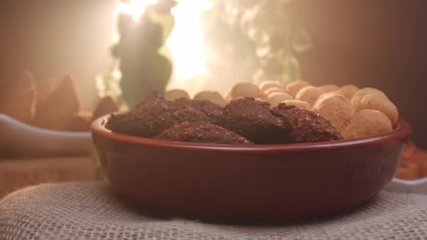 Печёный Кибе Бразильские Закуски — стоковое видео