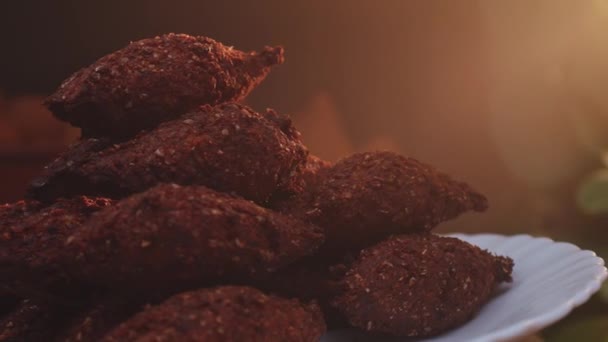 烤Kibe 巴西小吃 — 图库视频影像