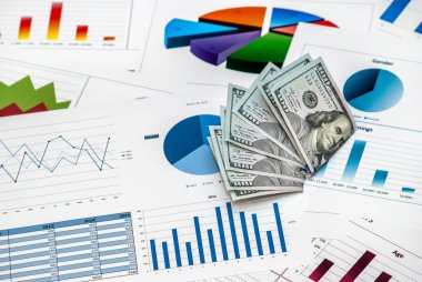 Bize dolar Çizelgeler ve grafikler ile