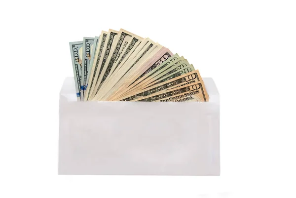 US Dollar in an envelope — Stock Photo, Image