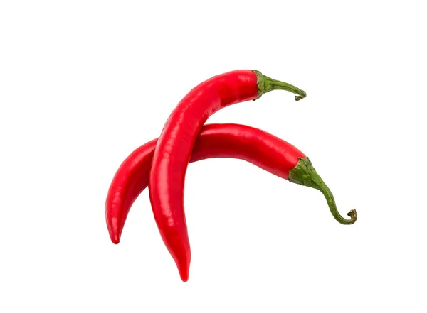 Röd paprika isolerad på vitt — Stockfoto