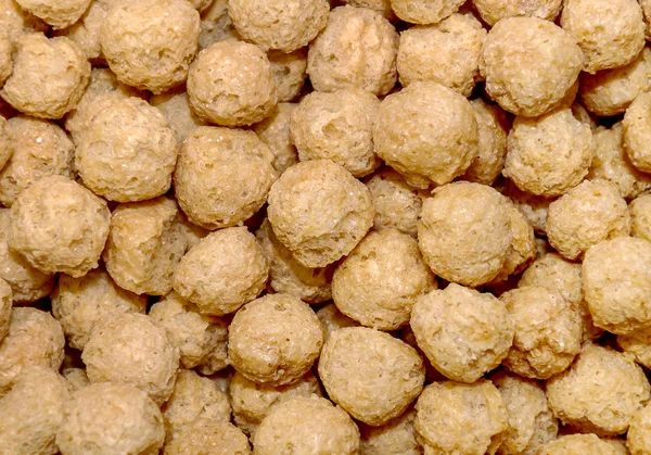 Sweet corn balls as background — Stock Photo, Image