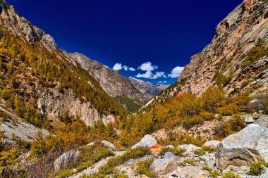 Himalaya dağ manzarası