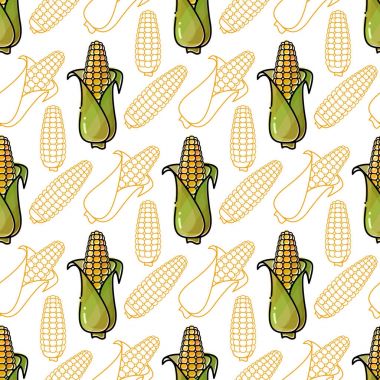 Mısır ile Seamless modeli. Vektör arka plan