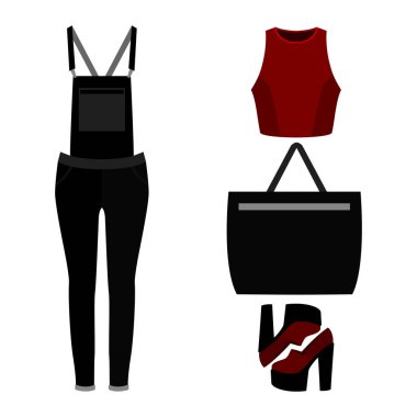 Kadın'ın giysiler ile kadın denim genel, dizi üst ve aksesuarları