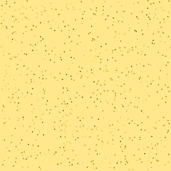 Hvězda vzor bezešvé abstraktní vektor, žluté pozadí — Stockový vektor