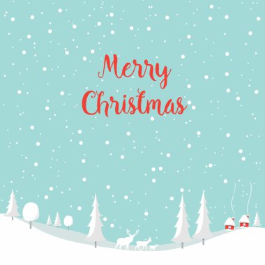 Neşeli Noel geyiği, mutlu yeni yıl