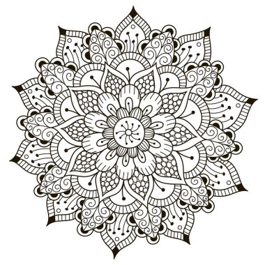 Güzel Deco çiçek mandala