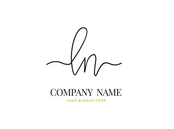 Initiale Handschrift Logo Design Mit Kreis Schönes Design Handgeschriebenes Logo — Stockvektor