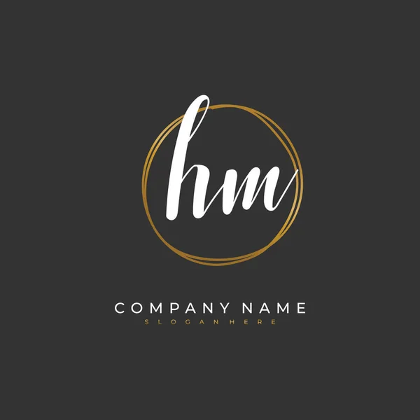 Letter HM logo  Hm logo, Startup logo design, Initials logo design